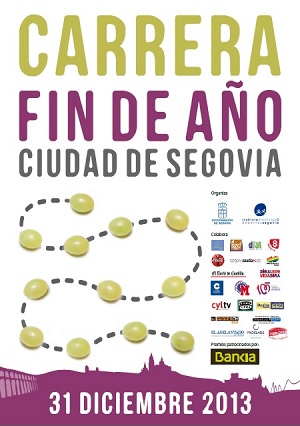 Cartel de la Carrera Fin de Año Ciudad de Segovia 2013