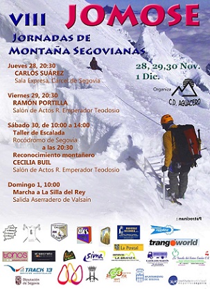 Cartel de las VIII Jornadas de Montaña Segovianas