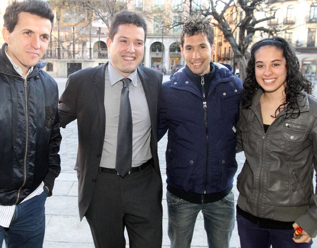Juan Carlos Higuero, Javier Arranz, Javier Guerra y Sara Gómez