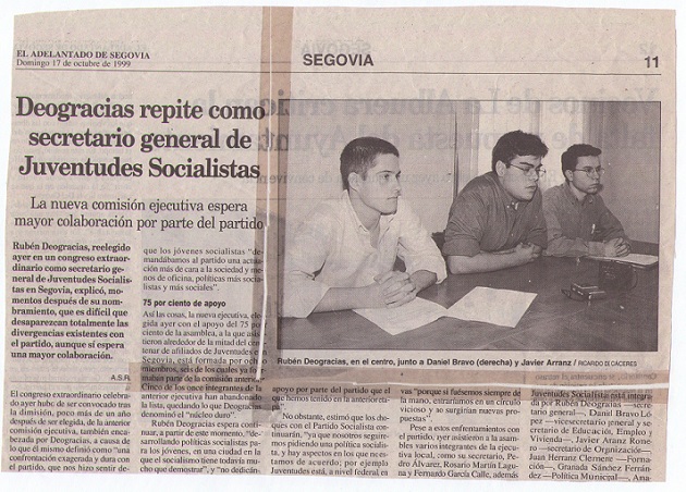 Rubén Deogracias repite como secretario general de Juventudes Socialistas