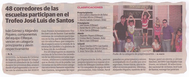 48 corredores de las escuelas participan en el Trofeo José Luis de Santos