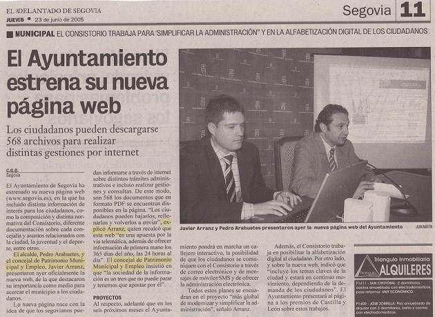 El Ayuntamiento estrena su nueva página web