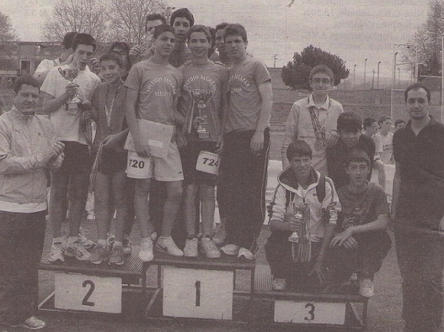 Javier Arranz en una entrega de premios de Deporte Escolar