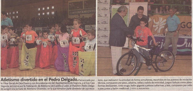 Atletismo divertido en el Pedro Delgado