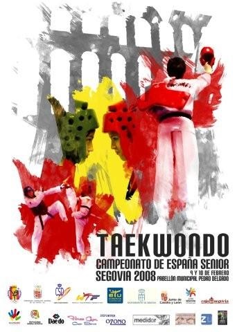 Cartel anunciador del Campeonato de España de Taekwondo
