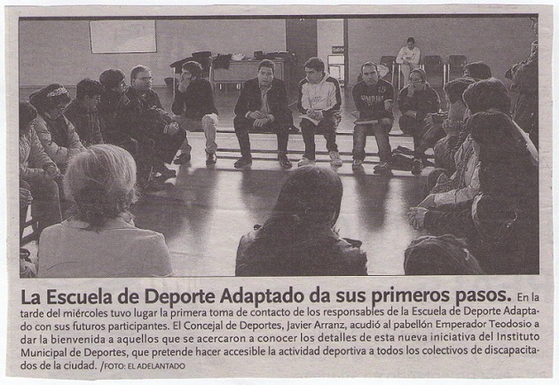 La Escuela de Deporte Adaptado da sus primeros pasos