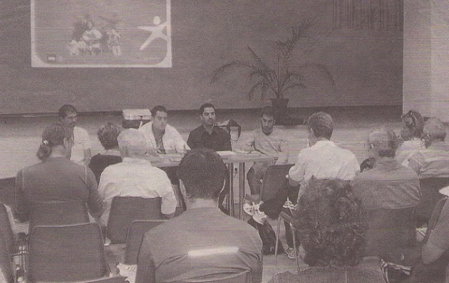 Momento de la reunión del IMD y la Universidad de Valladolid con la representación de los centros de primaria