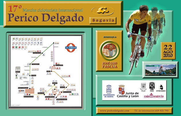 Cartel de la XVII Marcha Cicloturista Internacional Pedro Delgado 2010