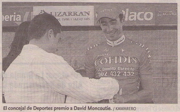 Javier Arranz premió a David Moncoutie