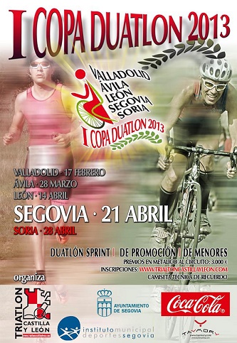 Cartel del I Duatlón Ciudad de Segovia