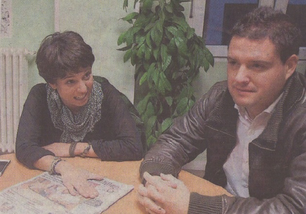 Beatriz Talegón junto a Javier Arranz