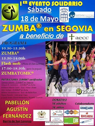 Cartel del Primer Evento Solidario de Zumba